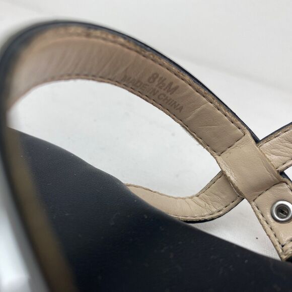 INC International Concepts Silver Womens Flat Sandals 8.5M Strappy Sling Backs - Picture 6 of 9